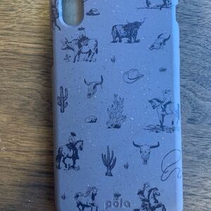 Pela Western Theme Phone Case - Gray